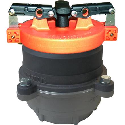 Vapor Recovery Adaptor mit RCoil-Flammensperre 4" - 3" EN16852 mit Deckel