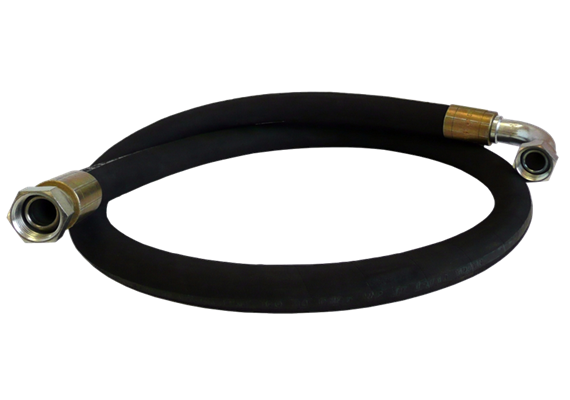 Verbindungsschlauch DN25 - 2 m - einseitig Bogen 90°, beidseitig 1" DKR