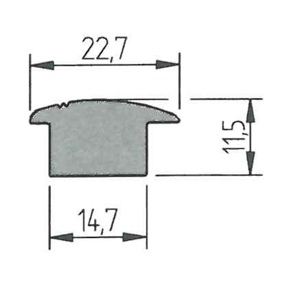 VonRoll Dichtung Pilzförmig zu Sevicedeckel 2668/2670/2671 DN1000, ø 606 mm