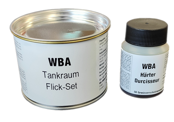 WBA Tankraum-Flick-Set, Komp. A Dose à 250 gr, B à 100 gr.