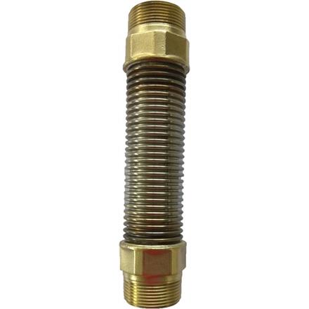 Wellrohr aus Edelstahl 1½" AG/AG 130 mm NOR16s