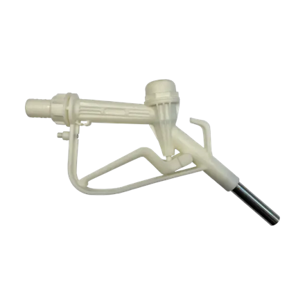 Zapfpistole in PP mit 1" (25 mm) Schlauchanschluss,FKM Dichtung und Auslauf 3/4" SS304