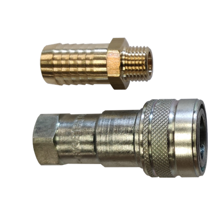 ZSA Befüllkupplung 1/4" IG ISO 7241B mit Schlauchtülle