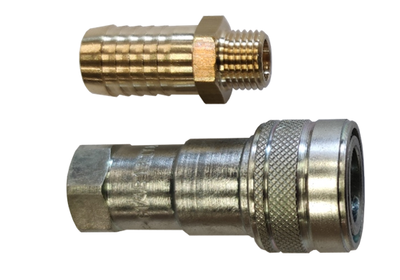 ZSA Befüllkupplung 1/4" IG ISO 7241B mit Schlauchtülle