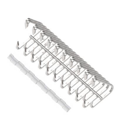 Agrafe fil plat M51.2SW-SS/70 avec tige NYN  file 0,65 x 0,5 mm en 1.4404