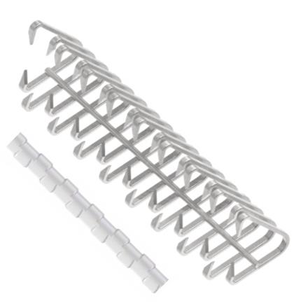 Agrafe fil plat M61.2LNW-SS/57 avec tige NYN  file 0,9 x 0,5 mm en 1.4404