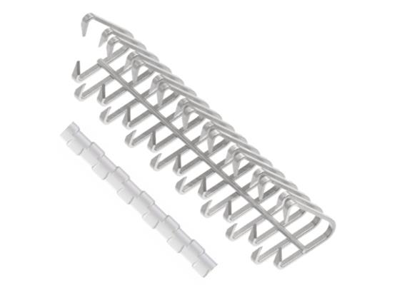 Agrafe fil plat M61.2LNW-SS/83 avec tige NYN  file 0,9 x 0,5 mm en 1.4401