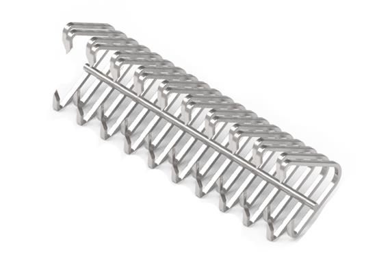 Agrafe M61SP-SS-300-12 - fil 0,9 x 0,7 mm en 1.4404 (SS) - sans tige