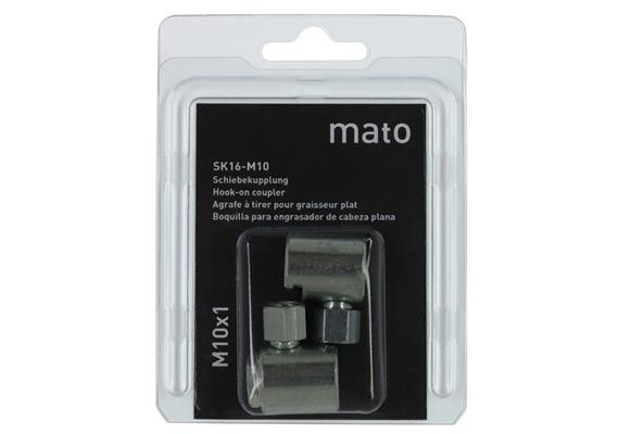 Agrafes à tirer SK-16M10 SB, M10x1 pour graisseurs plats ø 16 mm en blister - UE 2 pcs.