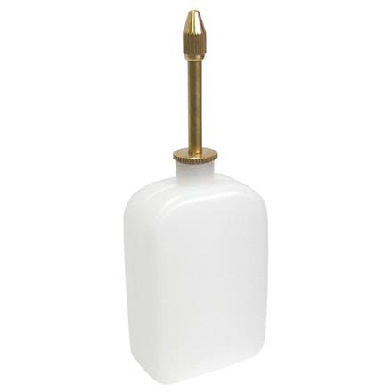 Burette d'huile 75 cm³ avec tube d'écoulement en laiton + bouchon rotatif en PE