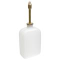 Burette d'huile 75 cm³ avec tube d'écoulement en laiton + bouchon rotatif en PE