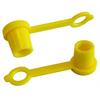 Capuchon de protection en plastique jaune pour graisseur hydraulique - UE 100 pcs.