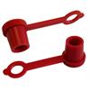 Capuchon de protection en plastique rouge pour graisseur hydraulique - UE 100 pcs.