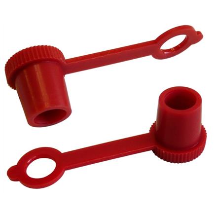 Capuchon de protection en plastique rouge pour graisseur hydraulique