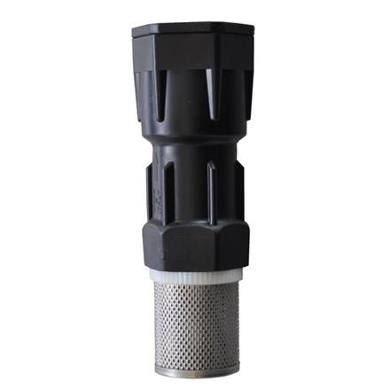 Clapet de fond 1" femelle en plastique avec Filtre en acier inox
