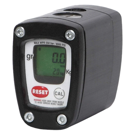 Compteur de graisse Greaster K200 1/8" femelle en ligne, GR/KG