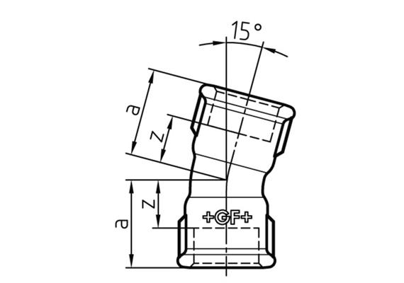 Coude 15° GF Fittings N° 54 galvanisé 1½" | Bild 2