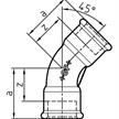 Coude 45° GF Fittings N° 41 galvanisé 2" | Bild 2