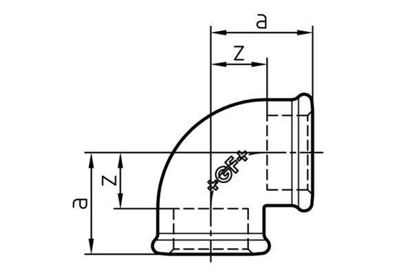 Coude 90° GF Fittings N° 90 galvanisé 4" | Bild 2