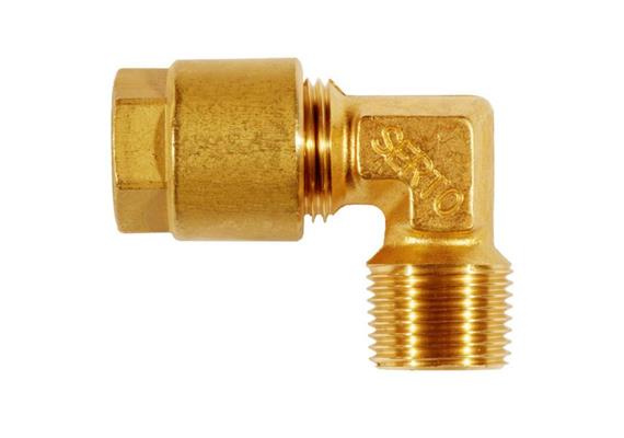 Coude mâle Serto 14 - 3/8" en laiton