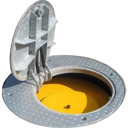Couvercle de regard Griteba cap®100-N-2-T-A en acier zingué à chaud sans anneau de montage