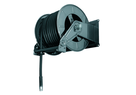 Enrouleur 1300 pour Diesel/Essence RAL7016 avec 15 m DN20, 1" mâle