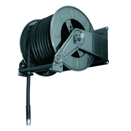 Enrouleur HR6001 FE HAI pour Diesel en acier verni RAL7016 sans tuyau