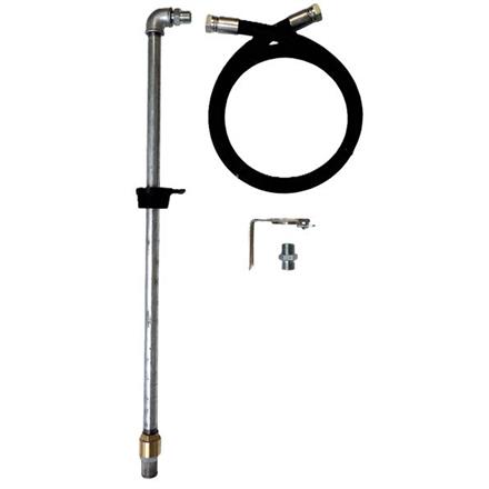 Ensemble de tuyaux d'aspiration pour pompe pneuMATO avec fixation murale