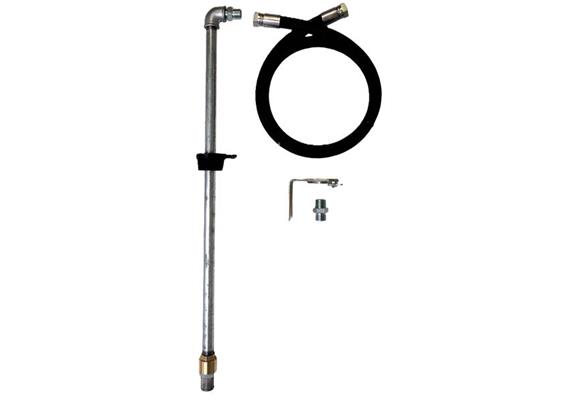 Ensemble de tuyaux d'aspiration pour pompe pneuMATO avec fixation murale