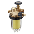 Filtre mazout Oilpur 3/8" f/m SIKU 50-75 µm pour les systèmes à une ligne avec retour