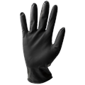 Gants jetables StrongGrip en nitrile noir, non poudrés, taille XL, 50/boîte