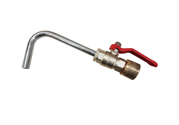 Garniture d'écoulement EX ¾" - Robinet à bille avec sortie d'huile de transmission