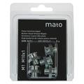 Graisseur à tête plate M1 M10x1 - ø16 mm - 6-pans 17, acier zingué en blister - UE 5 pcs.