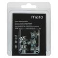 Graisseur à tête plate M1 M10x1 - ø16 mm - 6-pans 17, acier zingué en blister - UE 5 pcs.