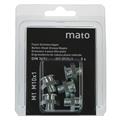 Graisseur à tête plate M1 M8x1 - ø16 mm - 6-pans 17, acier zingué en blister - UE 5 pcs.