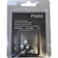 Graisseur à tête plate M4 M8x1 - ø10 mm - 6-pans 11, acier zingué en blister - UE 5 pcs.