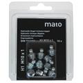 Graisseur conique H1 M6 en acier zingué, 6-pans 7 en blister - UE 10 pcs.