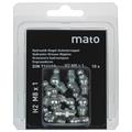 Graisseur conique H2 M8x1,25 en acier zingué, 6-pans 9 en blister - UE 10 pcs.