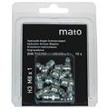 Graisseur conique H3 M6 en acier zingué, 6-pans 9 en blister - UE 10 pcs.