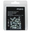 Graisseur conique H3 M8x1 en acier zingué, 6-pans 9 en blister - UE 10 pcs.