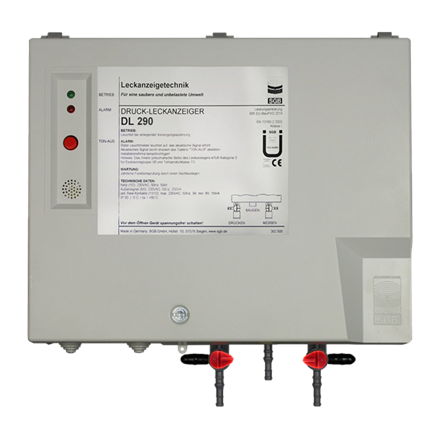 Indicateur de fuite en pression SGB DL290, 230V, IP30, raccord de tuyau S4+S6