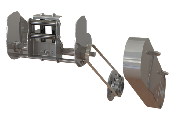 Kit guide-tuyau acier DN25 pour HR3501 FE HAI (RAL7016)