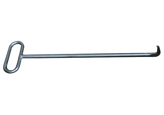 Levier à crochet pour couvercle de regard