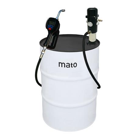 Lube-Station P200-8 stationnaire avec DIGIMET E30 Présélection et sortie huile moteur
