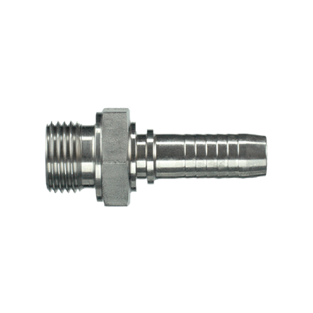 Mamelon à sertir acier DN25 x ècrou tournant 1" 60° mâle - pour enrouleur diesel