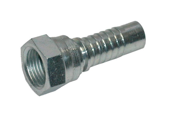 Mamelon à sertir inox DN12 x ècrou tournant 1/2" 60° femelle