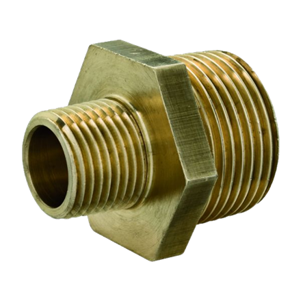Mamelon réducteur laiton 1/2" mâle x1/4" mâle