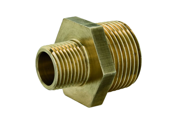 Mamelon réducteur laiton 1/2" mâle x1/4" mâle