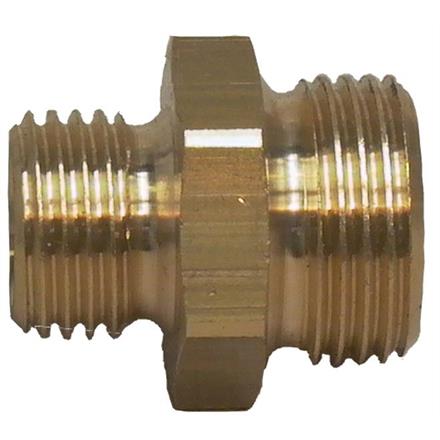 Mamelon réducteur laiton 3/8" 60° mâle x 1/4" mâle