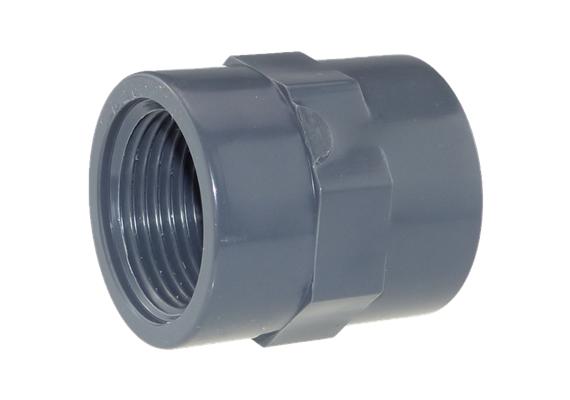 Manchon double en PVC 1" femelle PN16